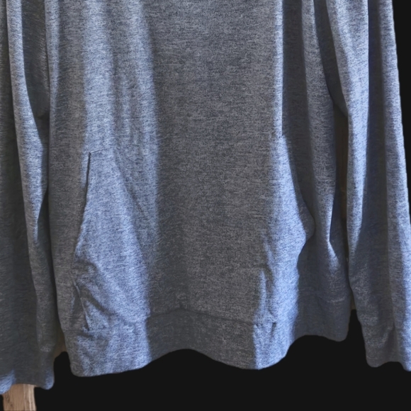 Balance Collection Marled Gray Long Sleeve Hoodie 2 Pockets Men's XL / TG - Picture 4 of 14